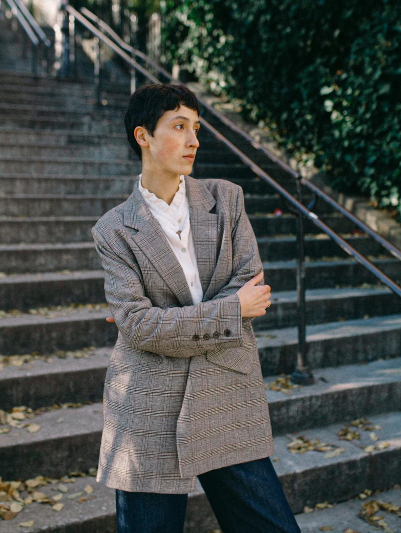 Veste Arseni - motif Prince de Galles - made in France