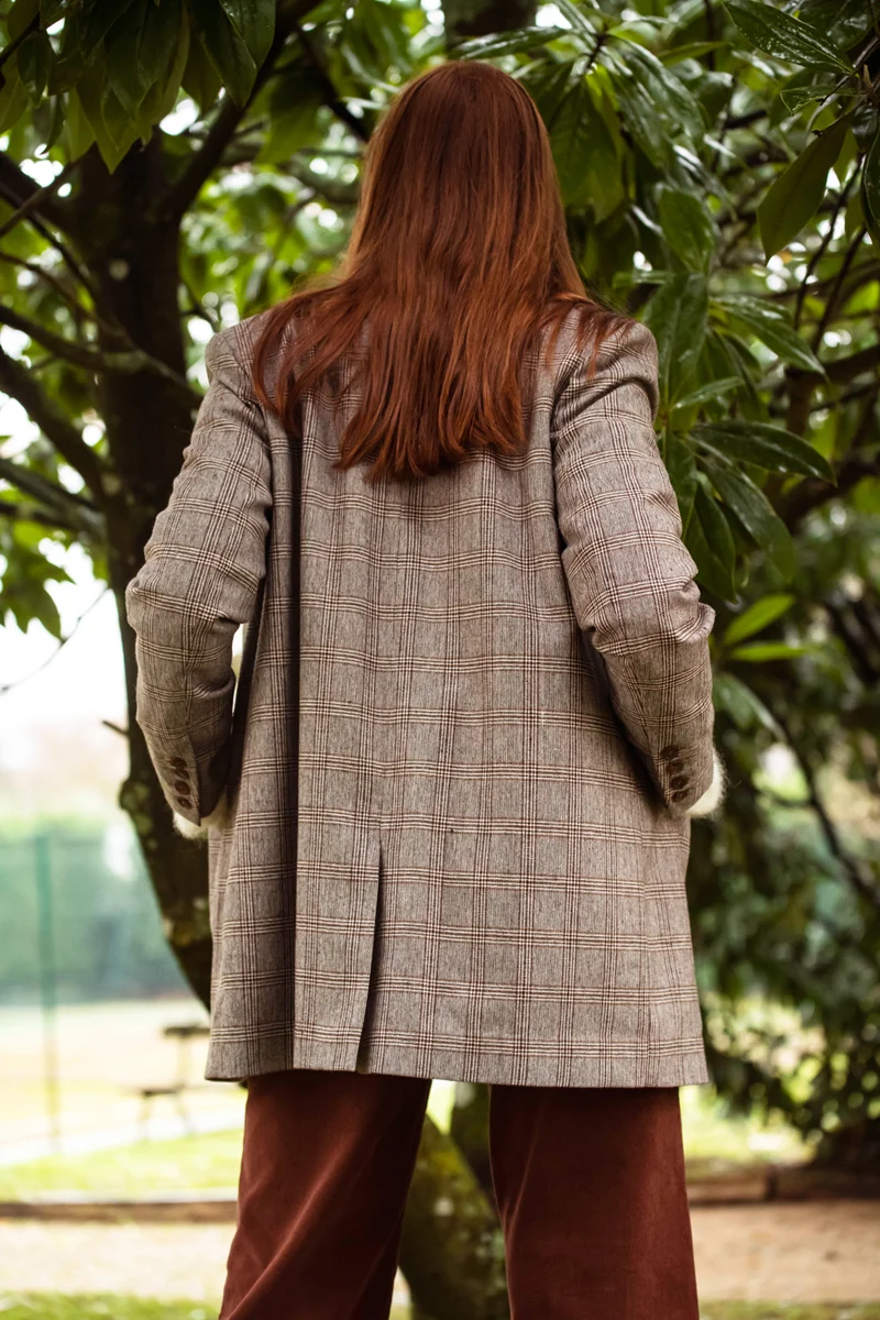 Veste Arseni - motif Prince de Galles - made in France