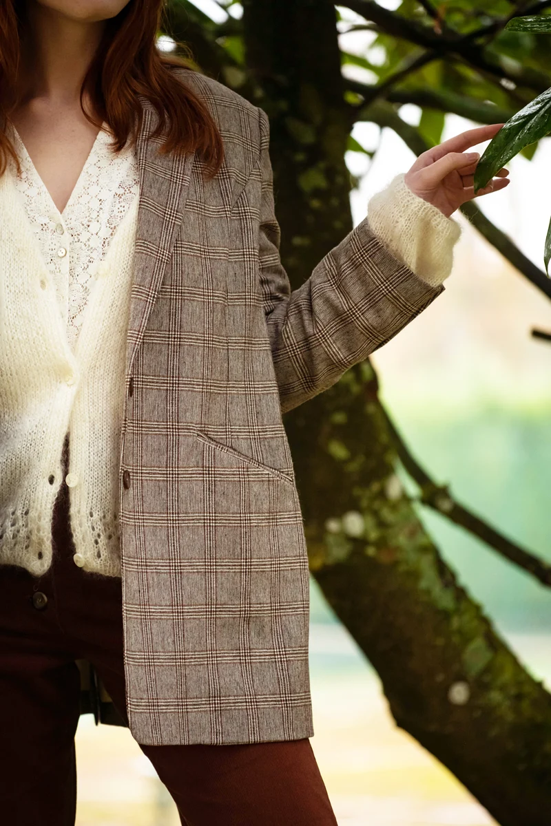 Veste Arseni - motif Prince de Galles - made in France