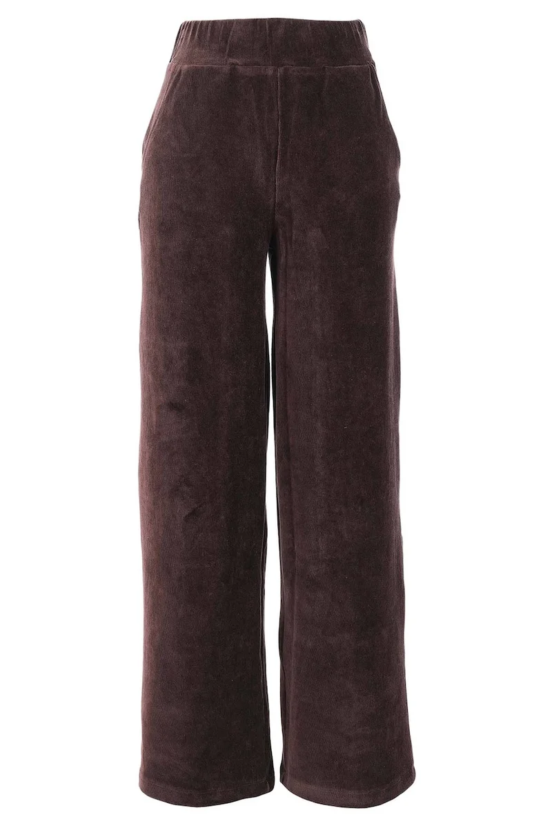 Le pantalon en velours à jambe large Tricotto | 96052