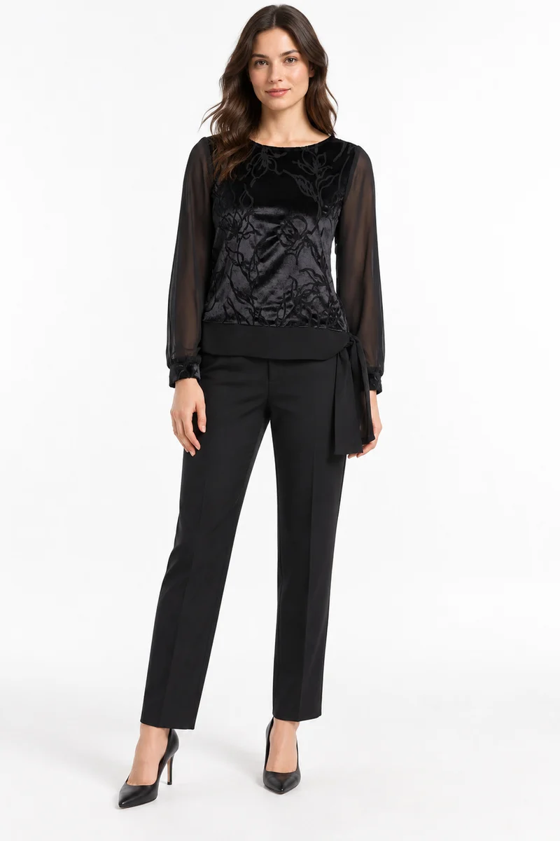 La blouse à motif floral Devia Collection | F754T