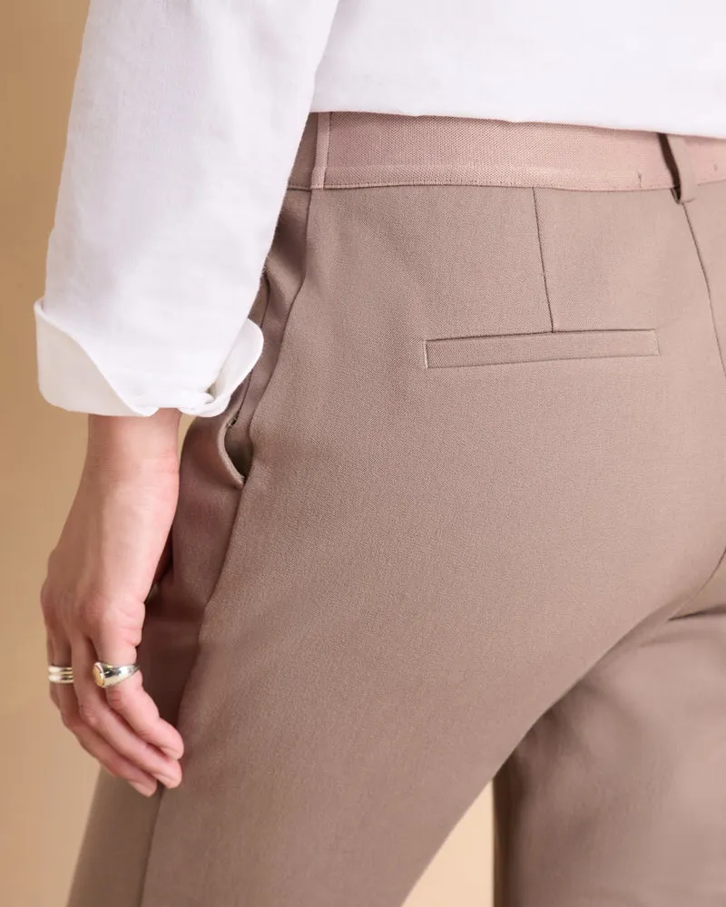 Pantalon marron droit PLUVIER14-BIS-L/14143/040