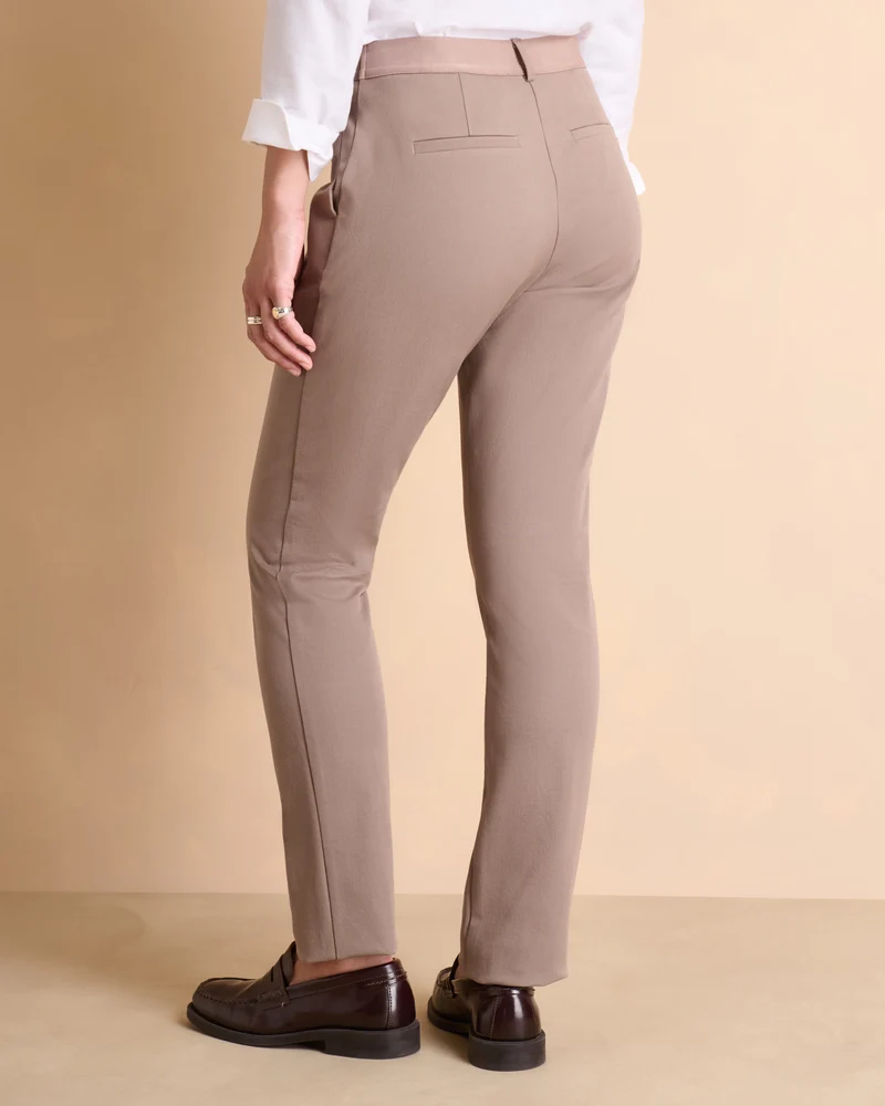 Pantalon marron droit PLUVIER14-BIS-L/14143/040