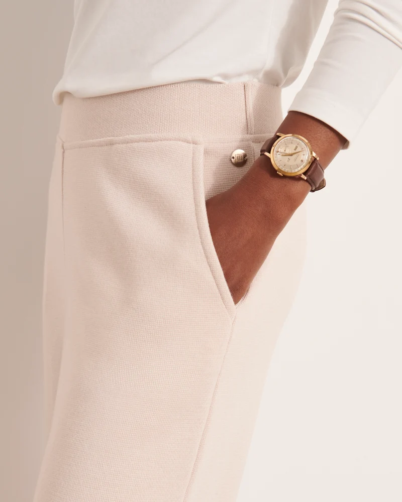 Pantalon large en laine mérinos YAULNE/12248/781