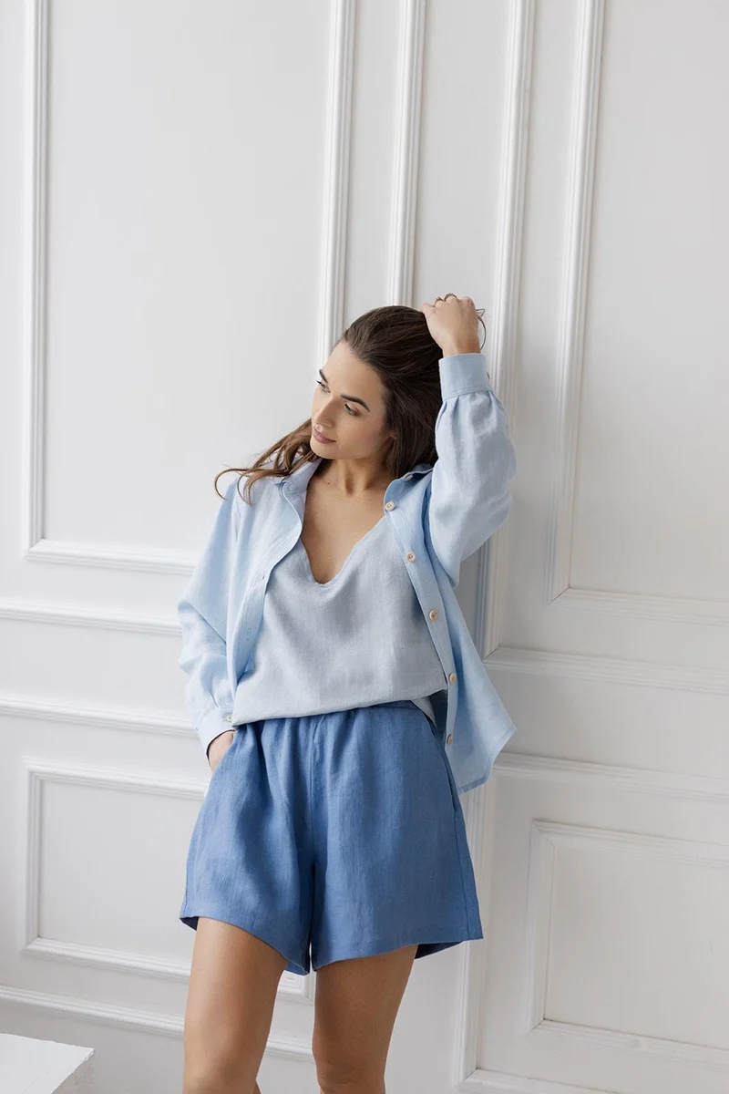 Linen Button-Down Shirt LINOA