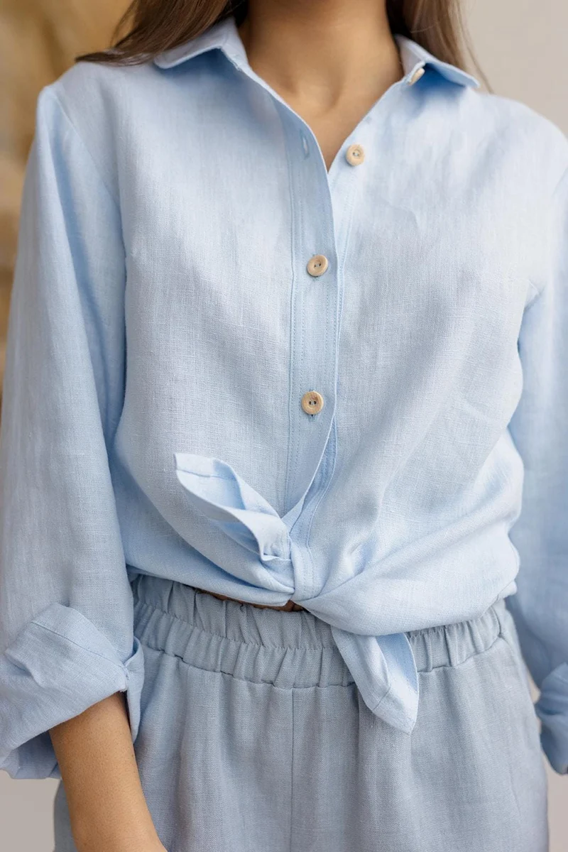 Linen Button-Down Shirt LINOA