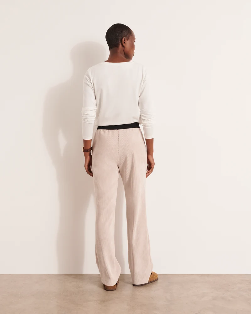 Pantalon droit en velours PELVET12/12167/022
