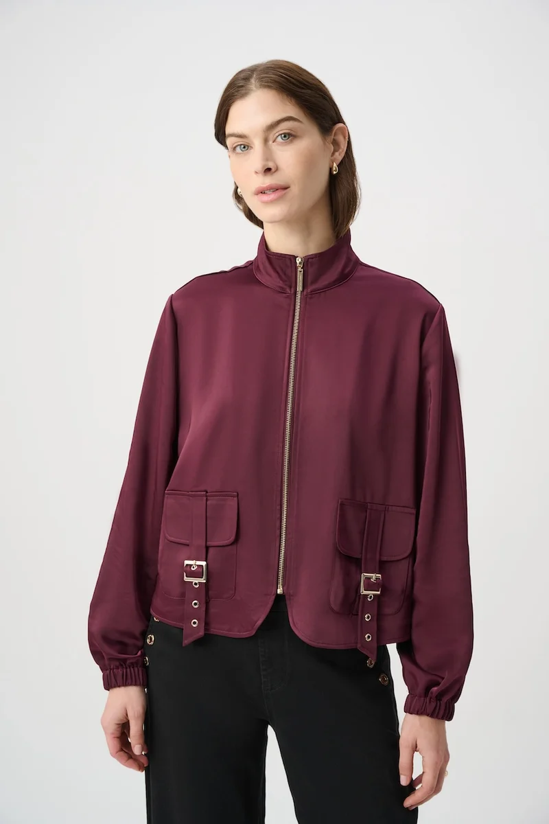 Le blouson en satin à manches bouffantes Joseph Ribkoff | 264939