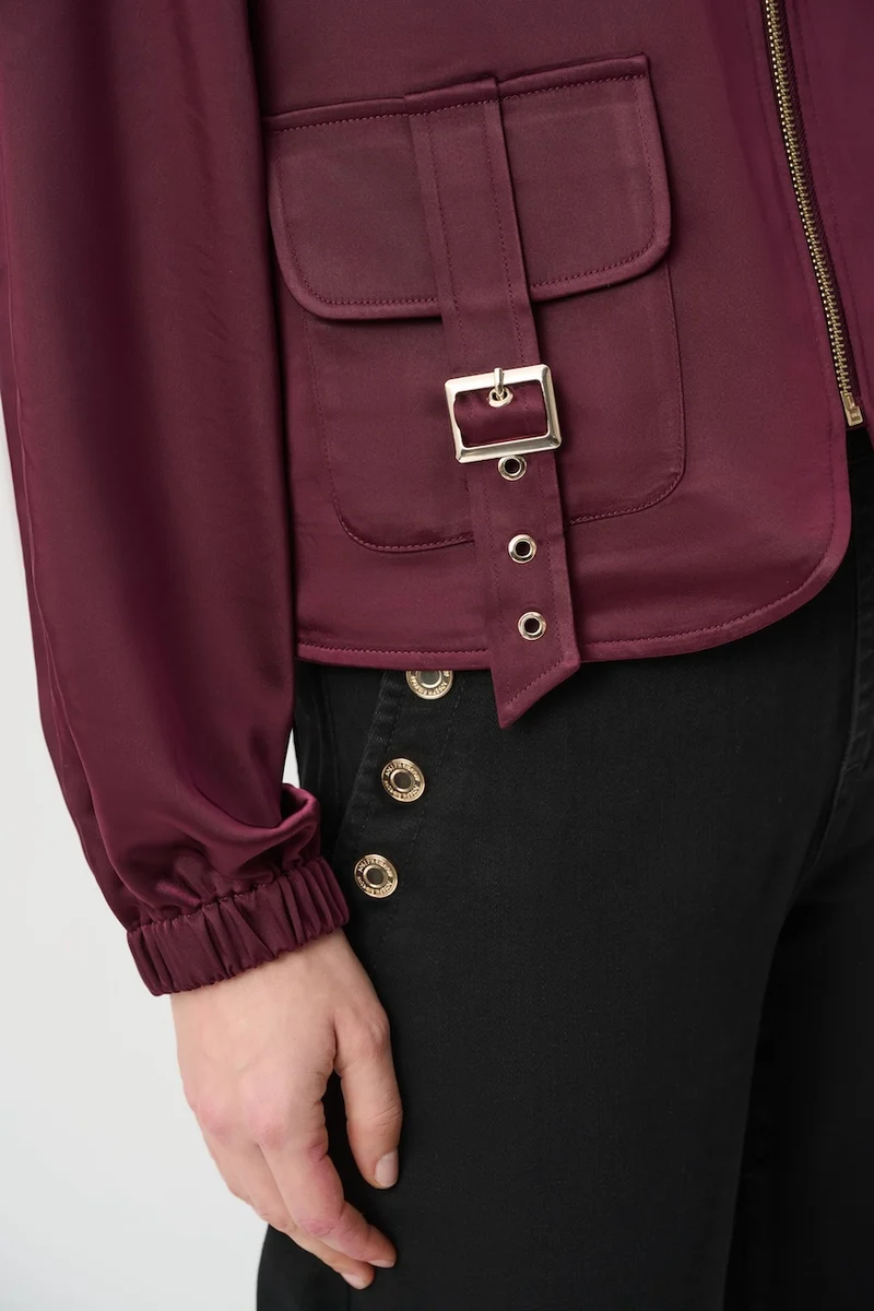 Le blouson en satin à manches bouffantes Joseph Ribkoff | 264939