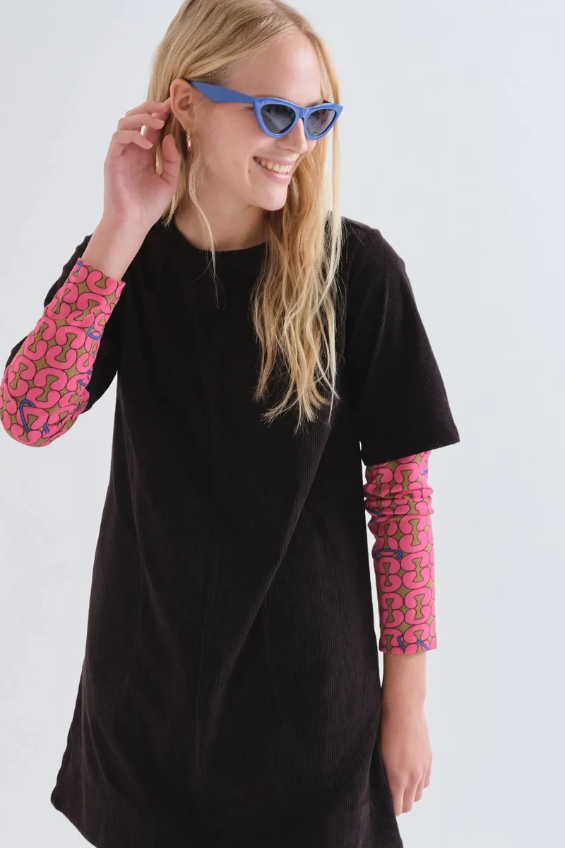 COMPANIA FANTASTICA Robe Corduroy - Noir
