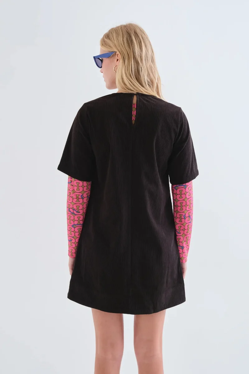 COMPANIA FANTASTICA Robe Corduroy - Noir