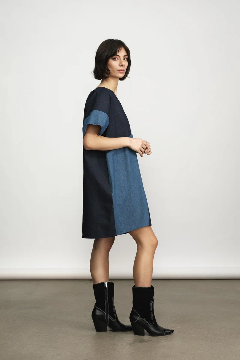JENNIFER GLASGOW Robe Petra - Denim