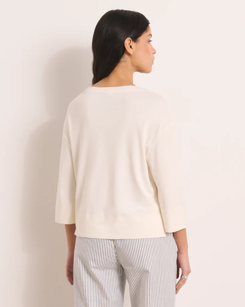 Tee-shirt blanc large THALIE/13163/003