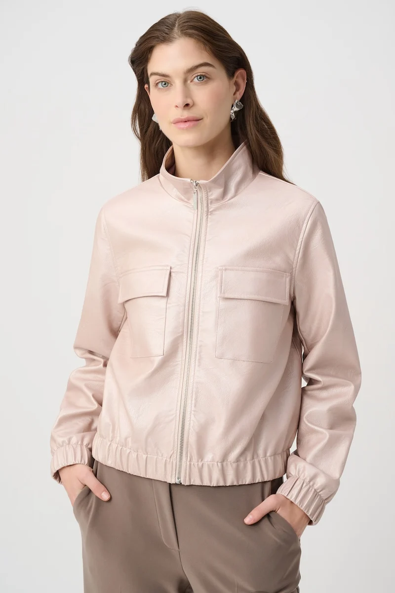 Le blouson aviateur effet cuir métallisé Joseph Ribkoff | 264907
