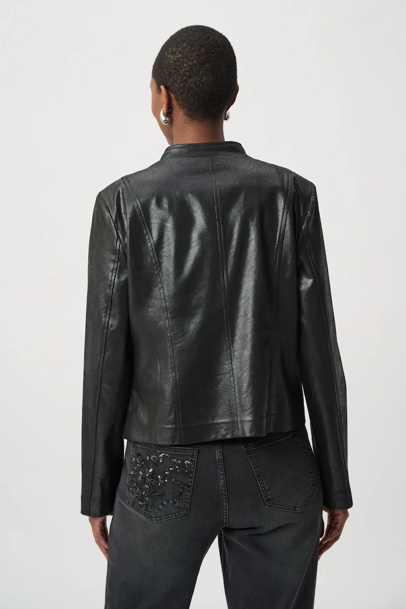 Le blouson ajusté en suède métallisé Joseph Ribkoff | 264906
