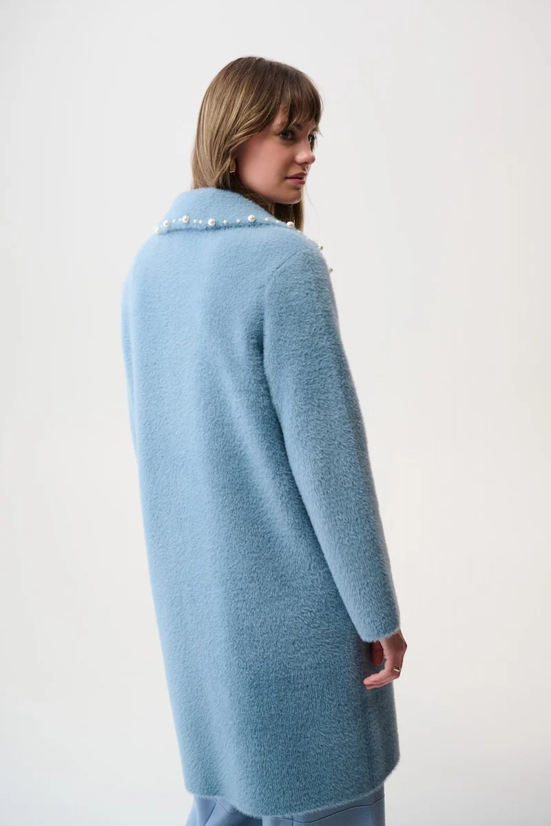 Le manteau en tricot à bordures perlées Joseph Ribkoff | 261997