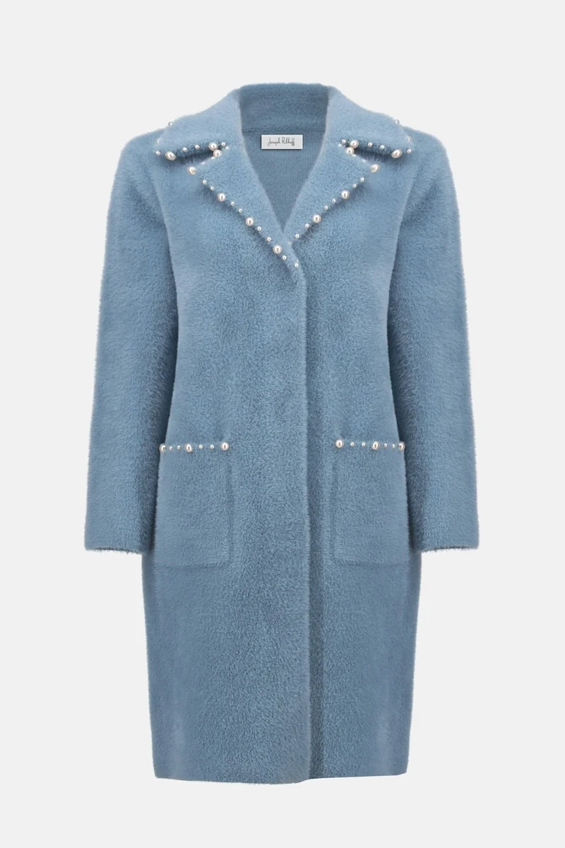 Le manteau en tricot à bordures perlées Joseph Ribkoff | 261997
