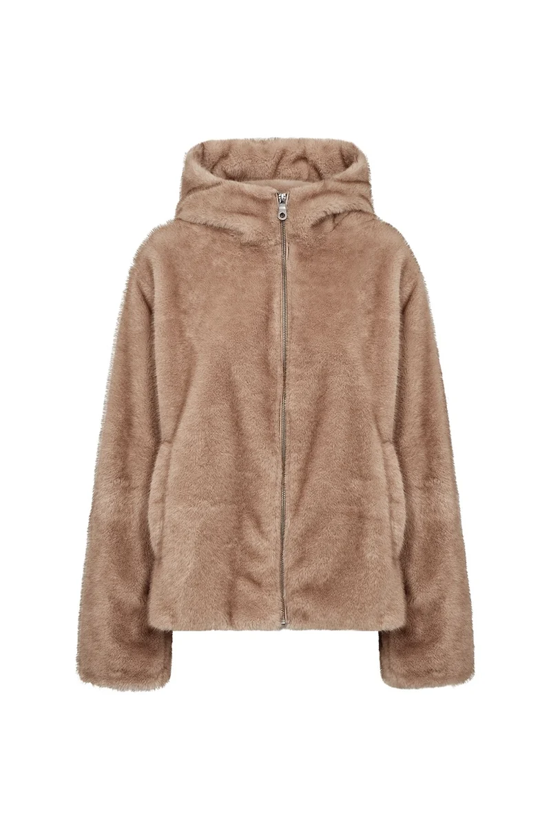 La veste à capuchon texturée Soya Concept | 42038