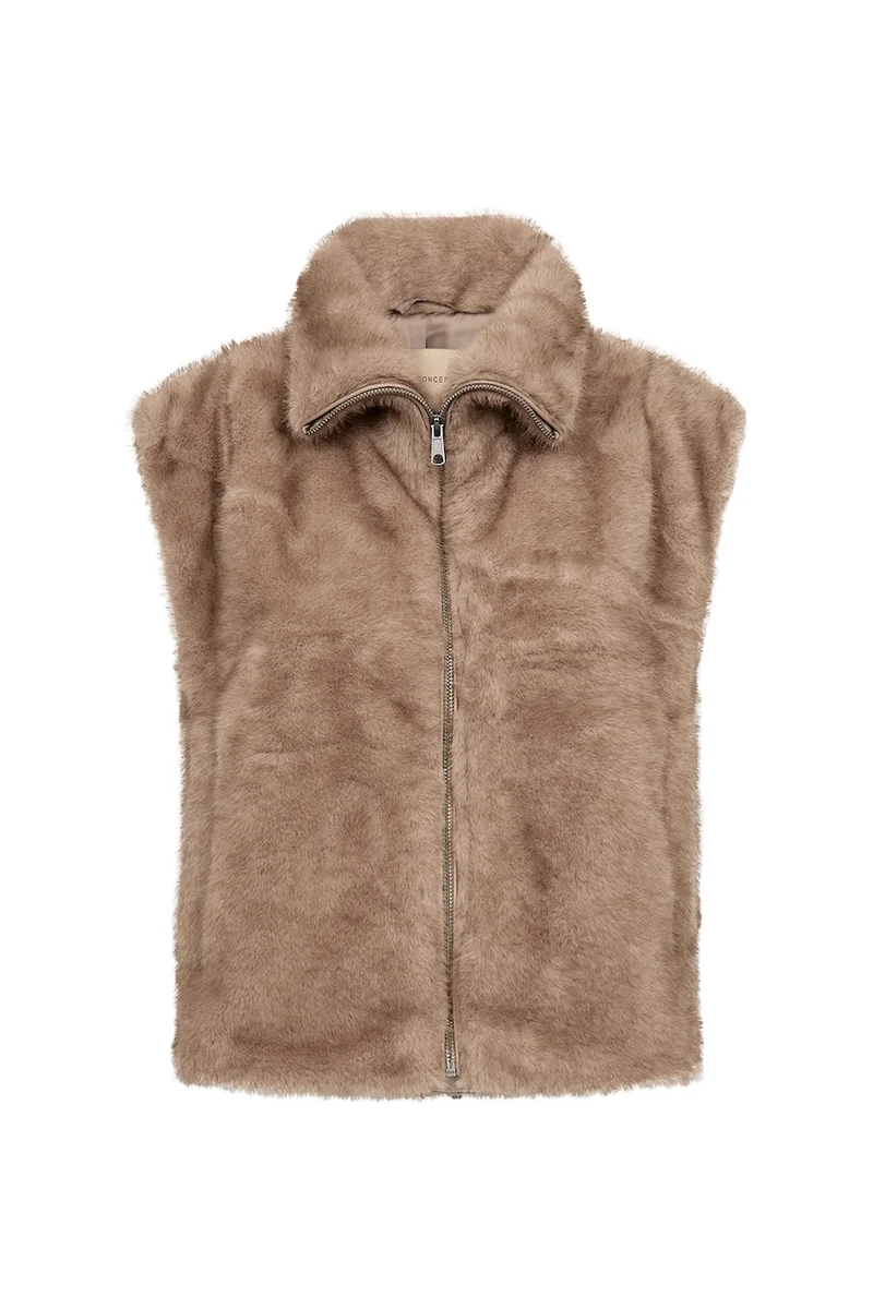 La veste sans manches texturée Soya Concept | 41933