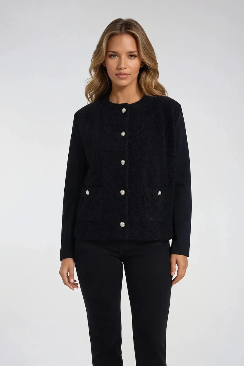 Le veston texturé à boutons Ness | N120251