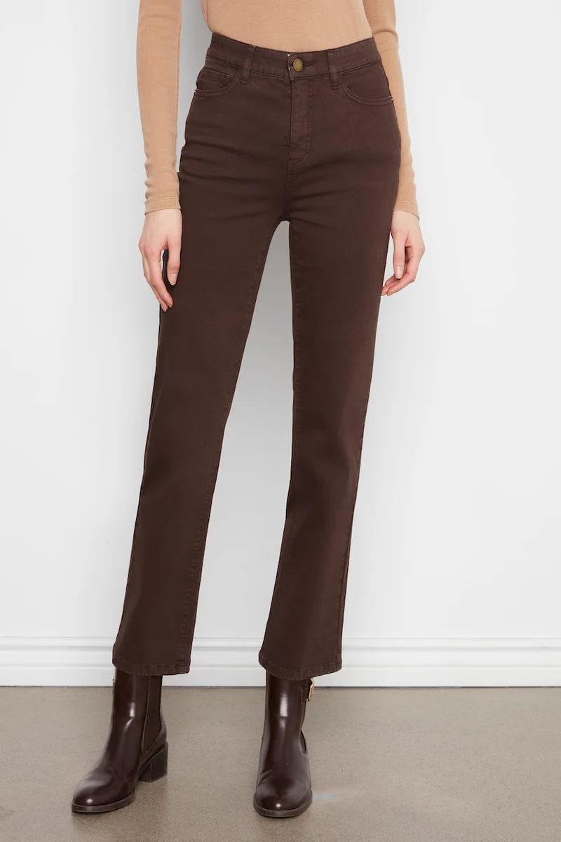 Le pantalon droit en sergé Charlie B | C5584RR-618A