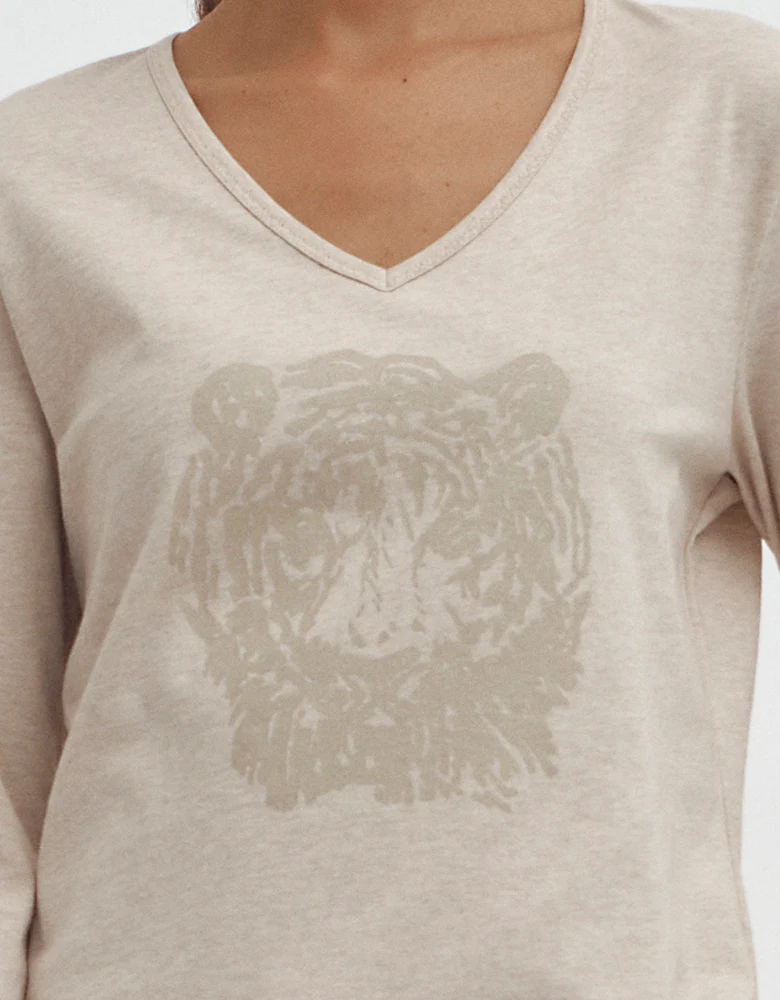 Tee-shirt à motif TIGRE/87067/016