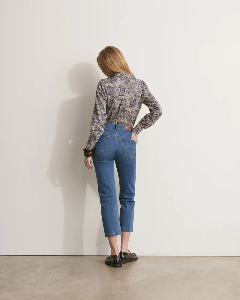 Jeans délavé 7/8ème PANJINA11/11025/301