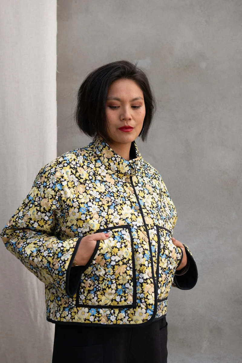 KAZAK Veste Artémisia - Fleurs Jaunes