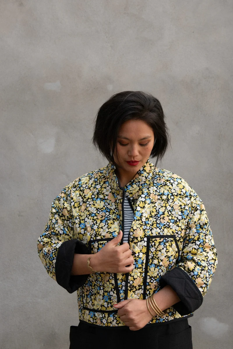 KAZAK Veste Artémisia - Fleurs Jaunes