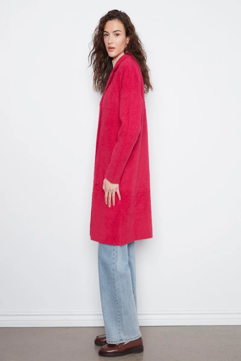 Le manteau-cardigan en maille Charlie B | C6326RR-756C