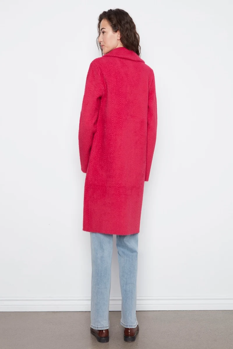 Le manteau-cardigan en maille Charlie B | C6326RR-756C