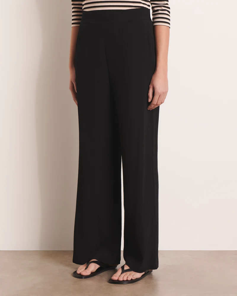 Pantalon fluide large noir PALERMA/13203/500