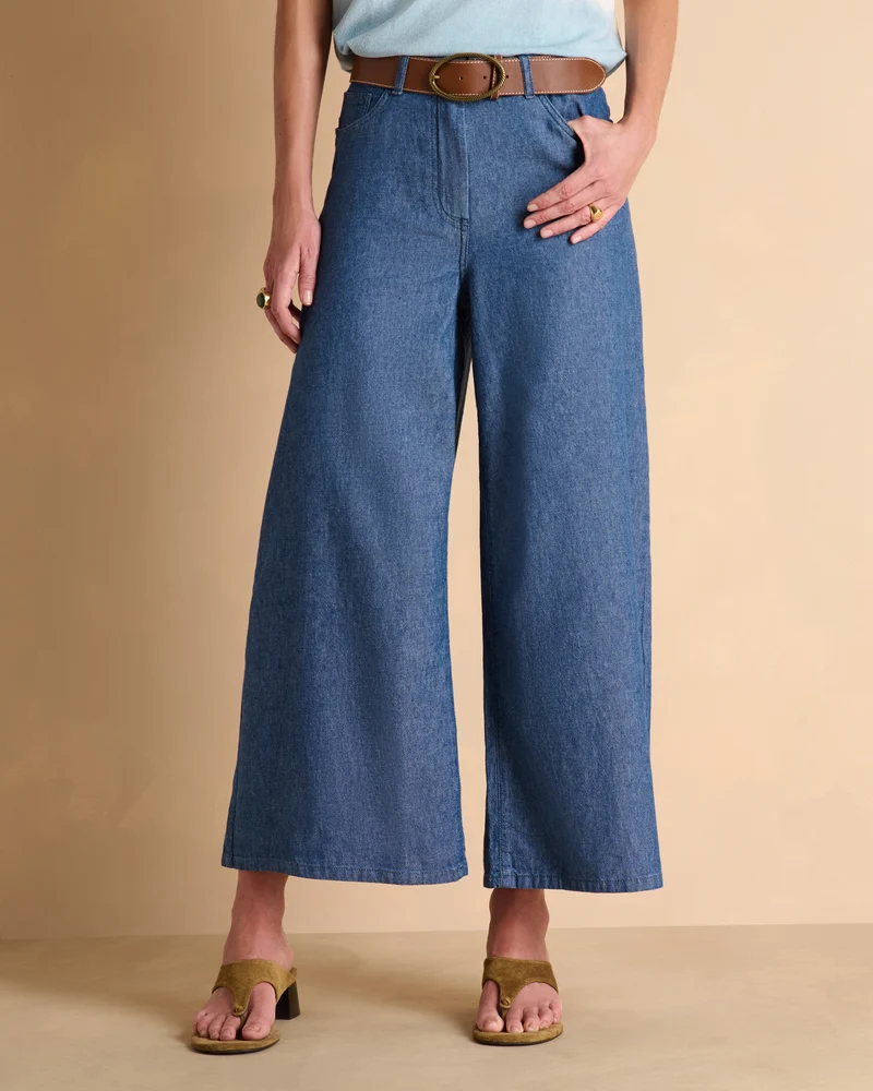 Jean jupe-culotte bleu PAMPA-J/13336/296