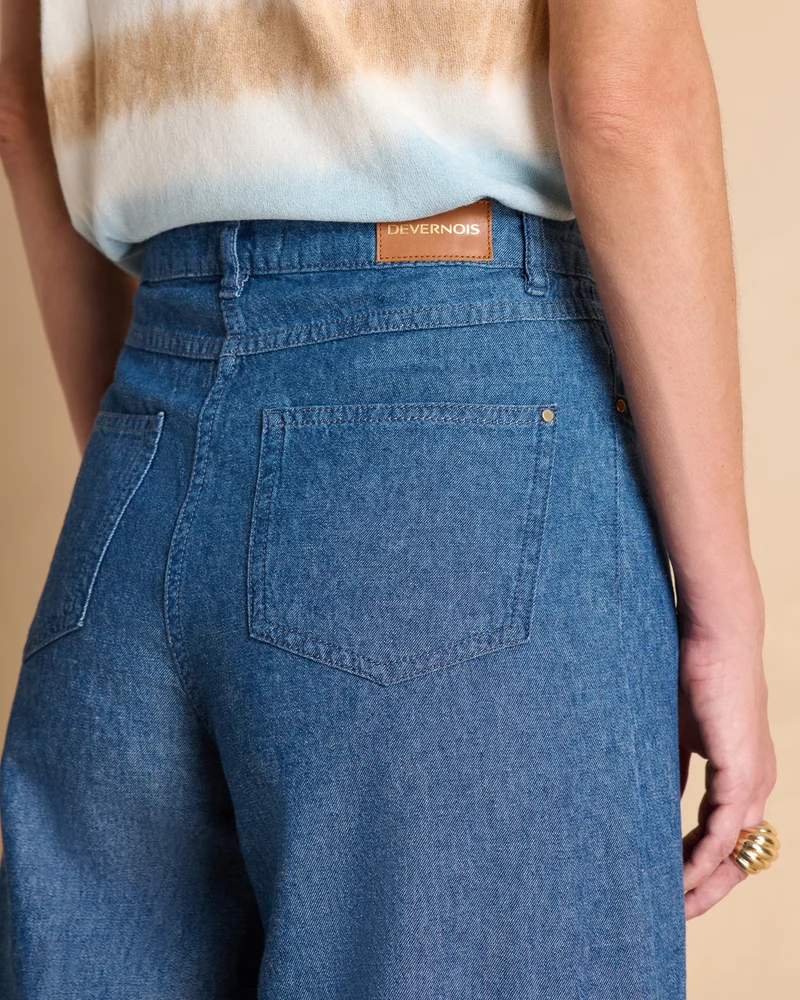 Jean jupe-culotte bleu PAMPA-J/13336/296