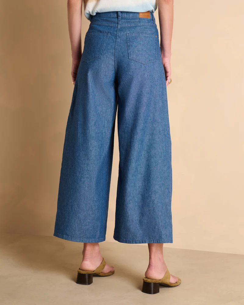 Jean jupe-culotte bleu PAMPA-J/13336/296