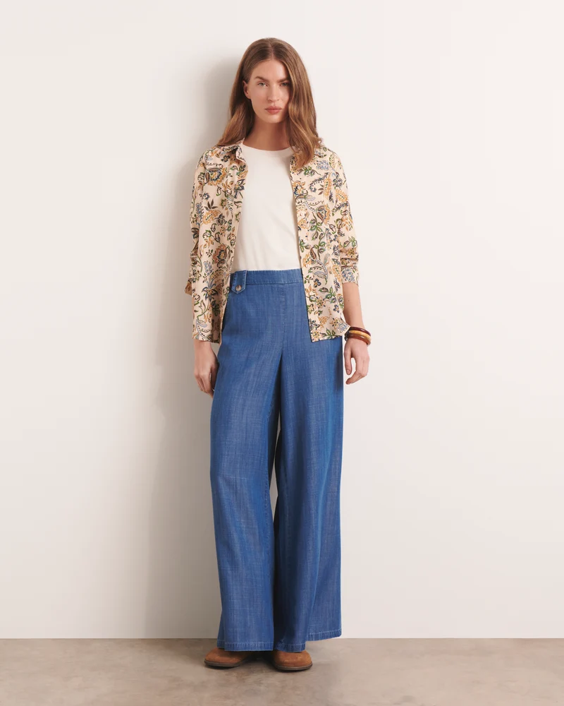 Pantalon palazzo PONCTUEL-IT/13347/296