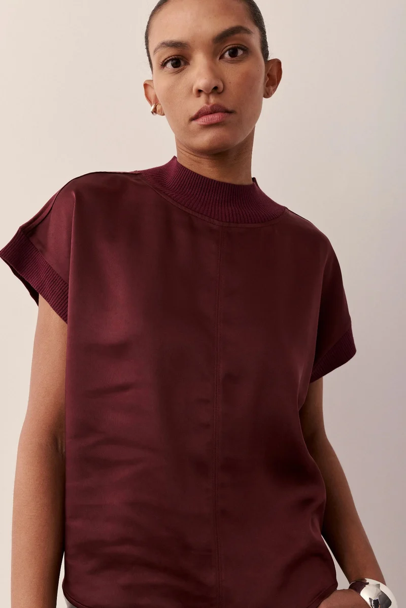 MELISSA NEPTON Blouse Angelina - Red Wine
