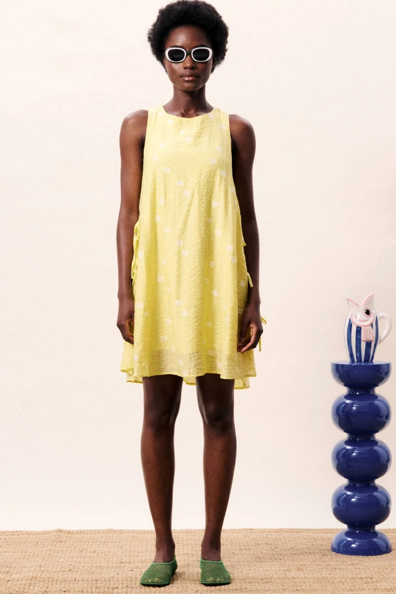 FRNCH PARIS Robe Ilhabela - Jaune Pâle