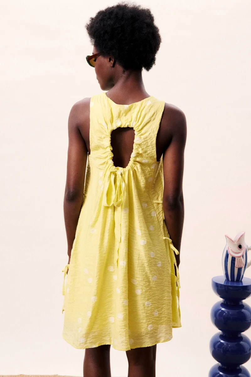 FRNCH PARIS Robe Ilhabela - Jaune Pâle