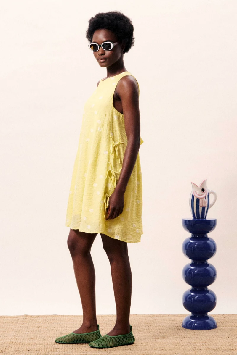 FRNCH PARIS Robe Ilhabela - Jaune Pâle