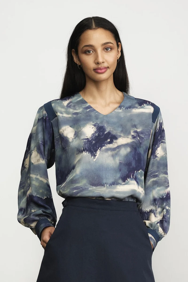 JENNIFER GLASGOW Blouse Willow - Cloud