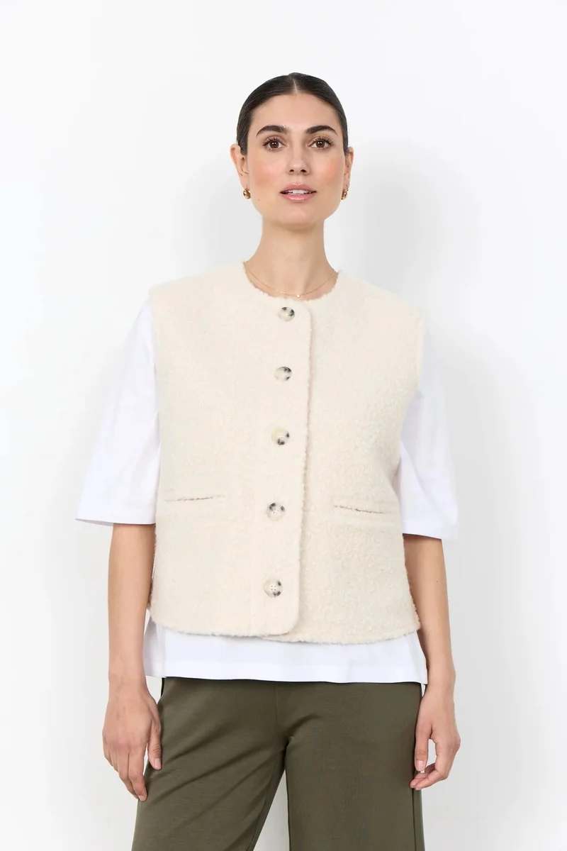 SOYACONCEPT Veste Sans Manche Shaima - Crème