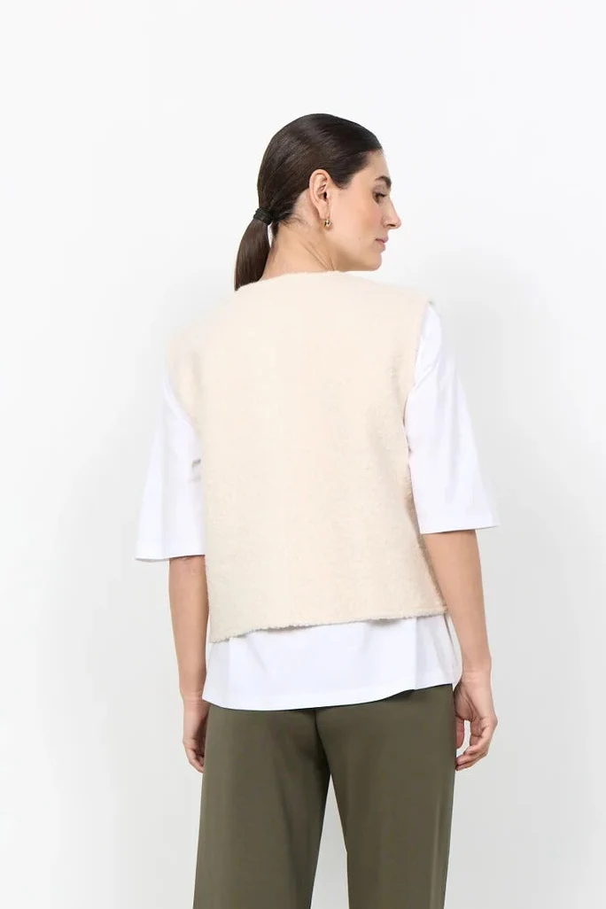 SOYACONCEPT Veste Sans Manche Shaima - Crème