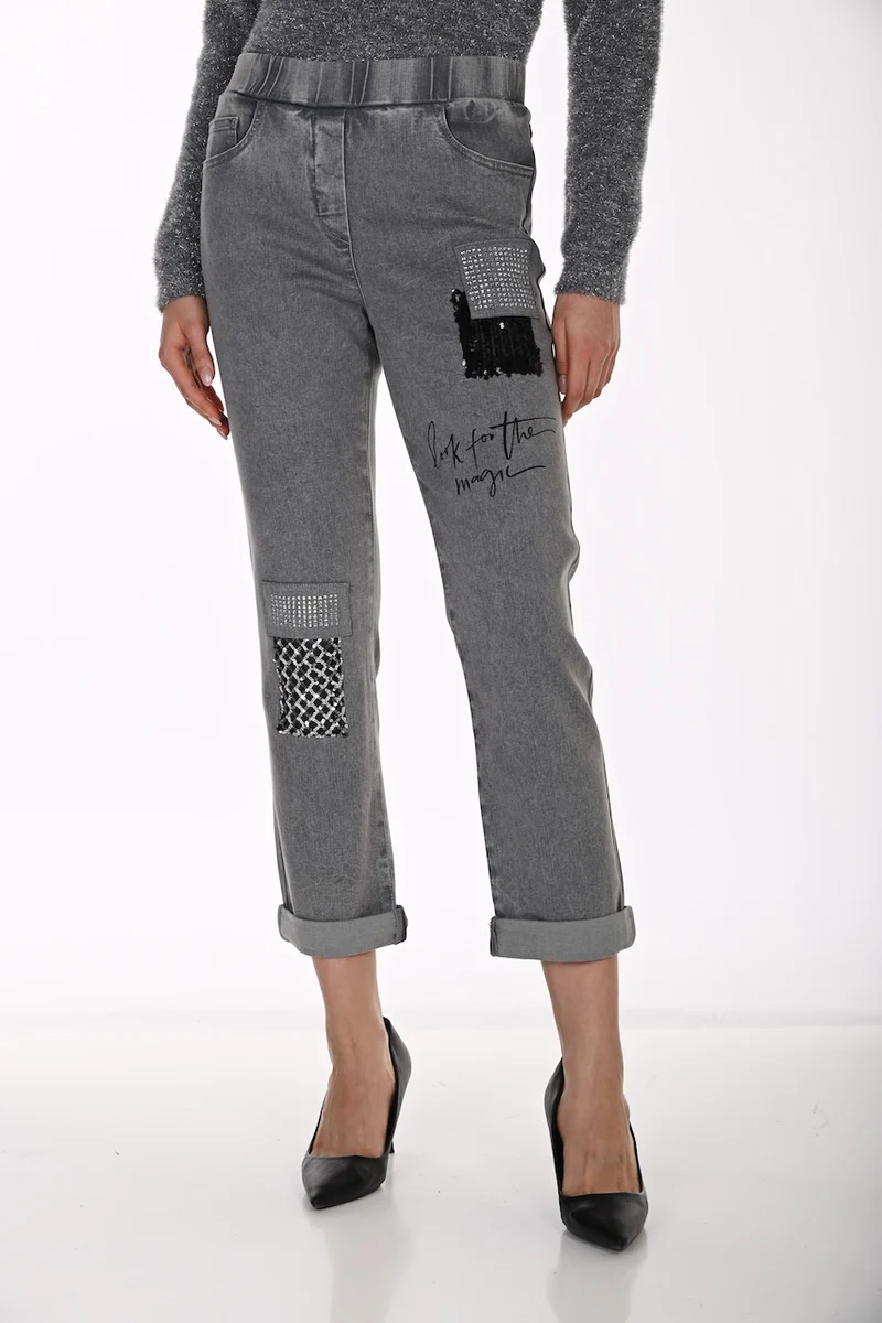 Le jean gris extensible Frank Lyman | 264819