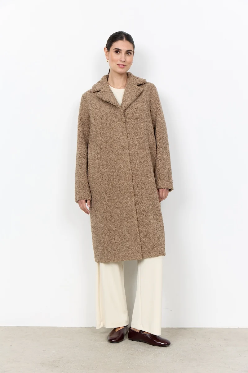 Le manteau long effet peluche Soya Concept | 40217