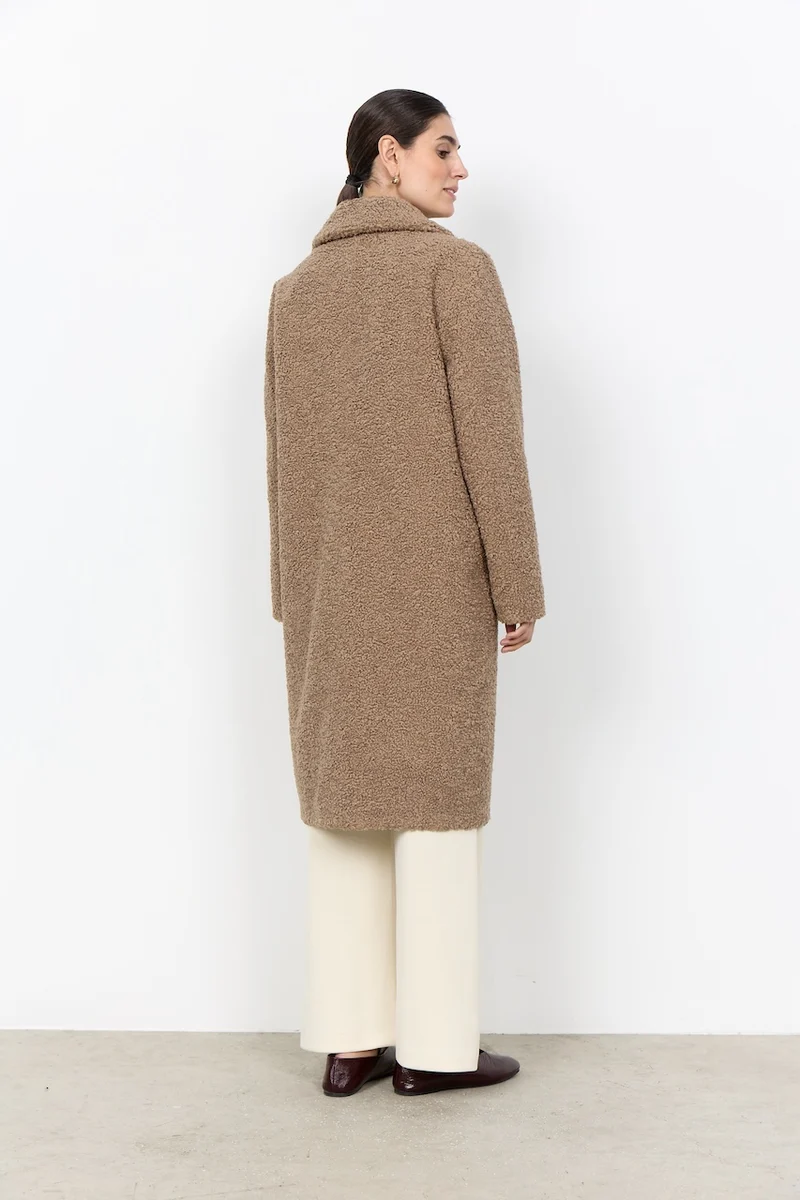 Le manteau long effet peluche Soya Concept | 40217