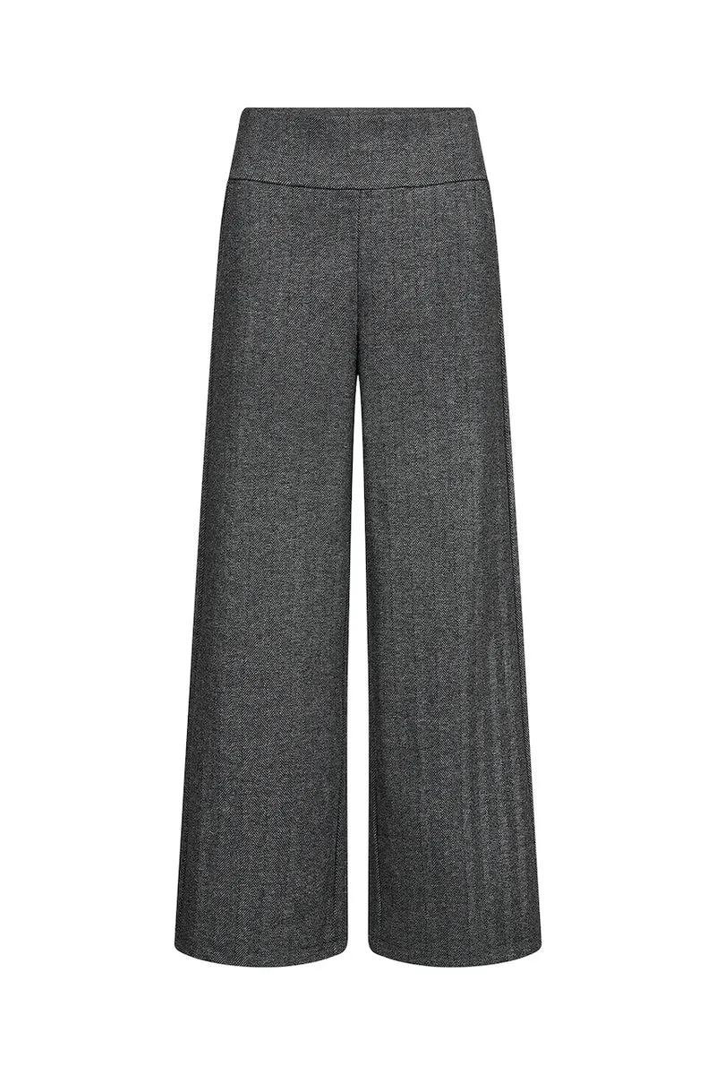Le pantalon à jambe large texturé Soya Concept | 27814