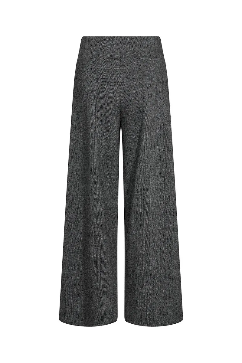 Le pantalon à jambe large texturé Soya Concept | 27814