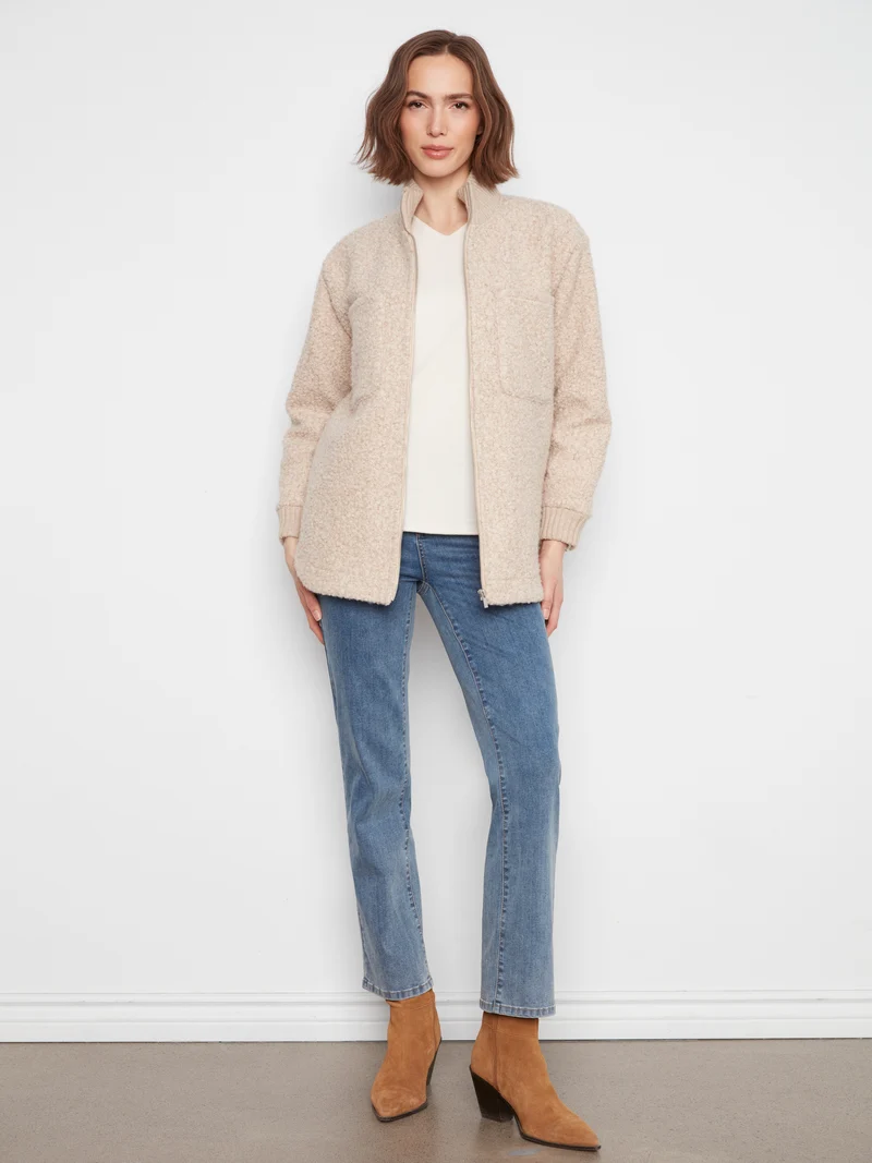 La veste effet peluche Charlie B | C6437-707A
