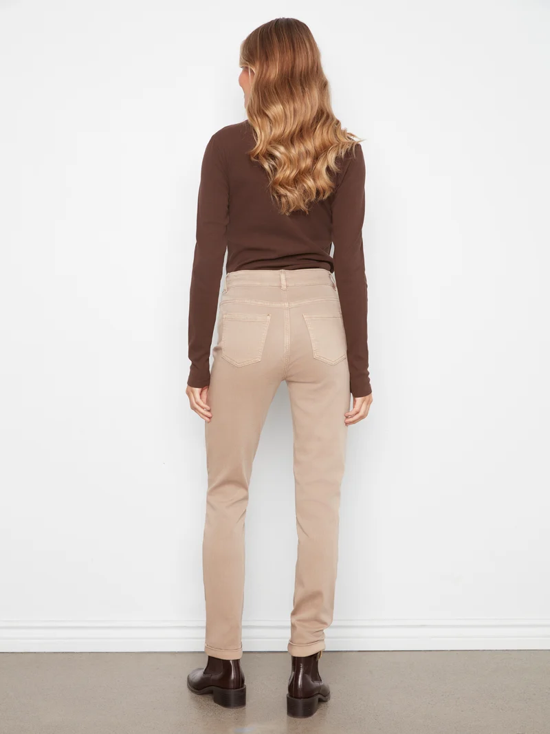 Le pantalon en twill coupe ajustée Charlie B | C5309YR-188B